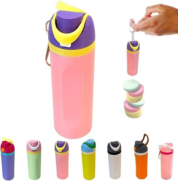 Mini Water Bottle Keychain, Trendy Bottle Keychain, Water Bottle Charms, Cute Charms for Handbags Backpack