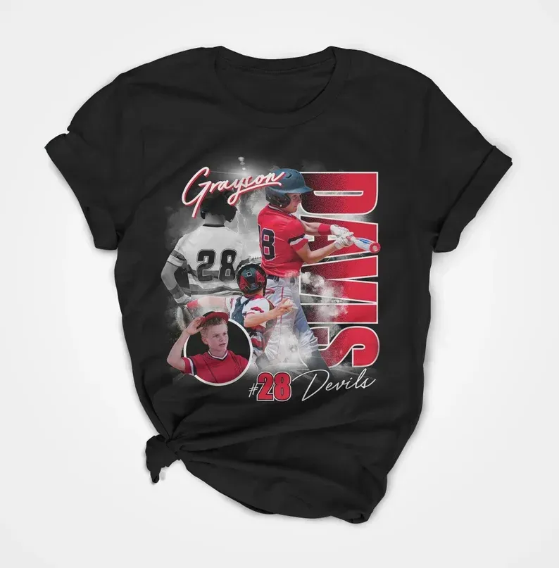 Custom Baseball Player Shirt, Mom Baseball Shirt, Softball Player Retro Shirt, Custom Team Name School Tee - auphotoblanket