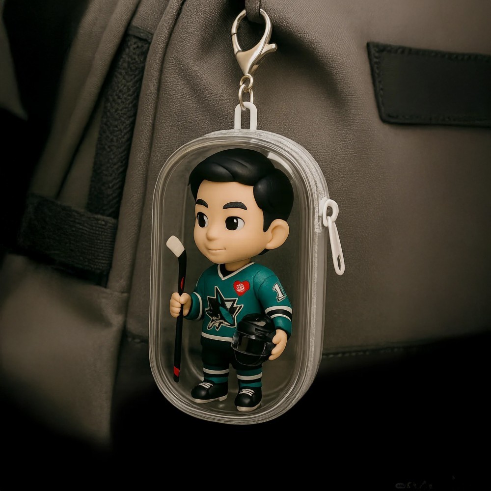 Custom 3D Backpack Charm from Your Photo Personalized Mini Figure Accessory Perfect for Back to School