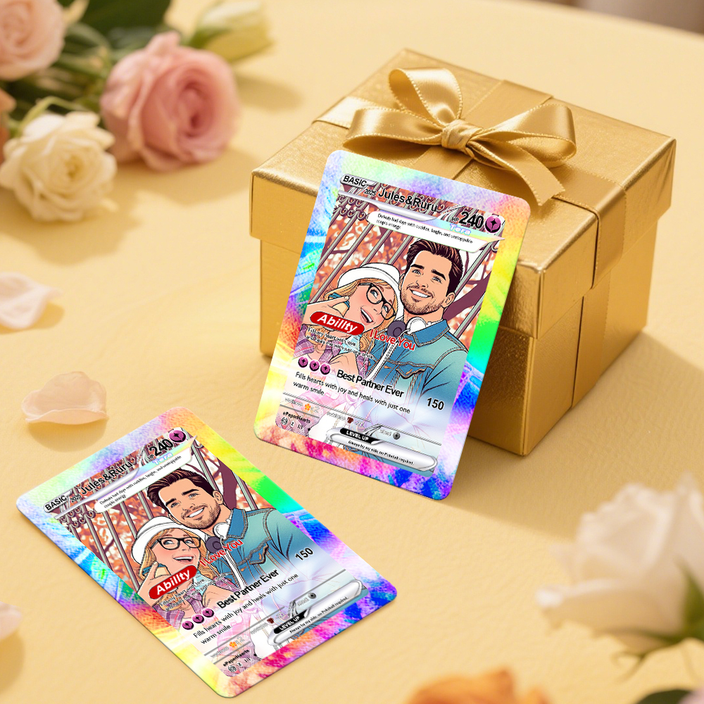 Personalized Card Custom Trading Card Gift For Him/Her or Couples Replica Cards Anniversary Day Gift - MyPhotoSocksAu
