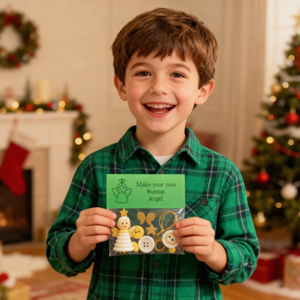 Create Your Own Button Snowman – Fun DIY Christmas Ornament Kit for Family Craft Time & Holiday Décor - MyPhotoSocksAu