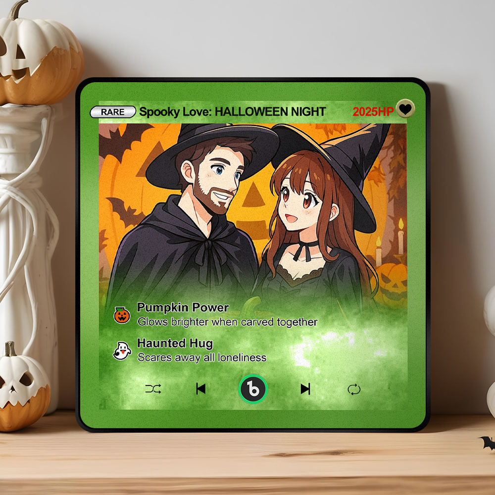 Halloween Gifts Custom Photo Fridge Magnet Music Can Be Played Without Cell Music Fridge Magnet - MyPhotoSocksAu