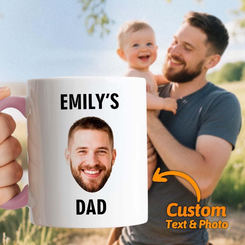 Custom Dad Photo Mug Best Dad Ever Coffee Cup Personalized Father’s Day Gift Idea - MyPhotoSocksAu