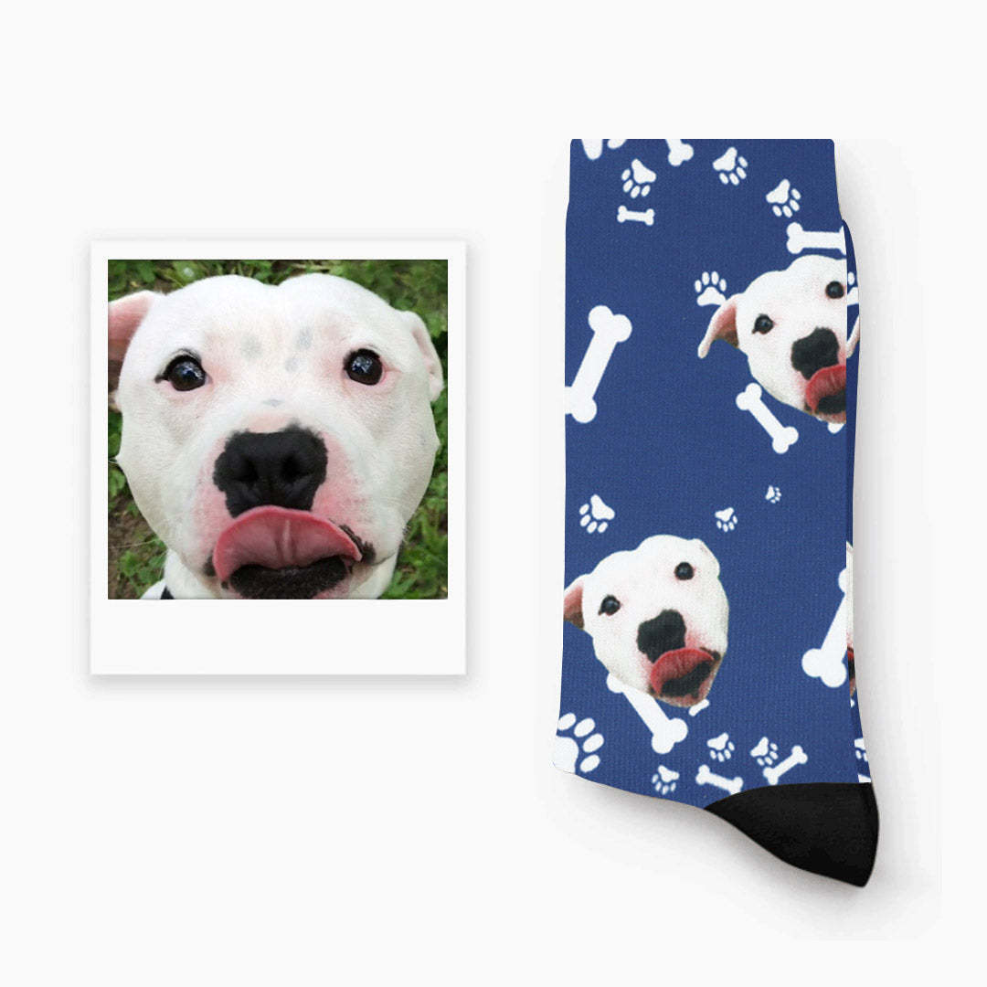 Custom Photo Socks Dog Face Socks
