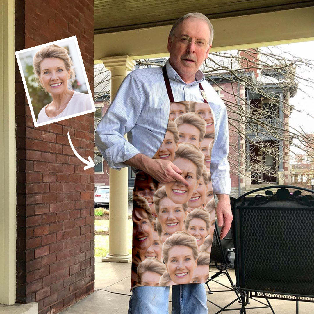 Custom Face Mash Photo Apron Mother's Day Gifts
