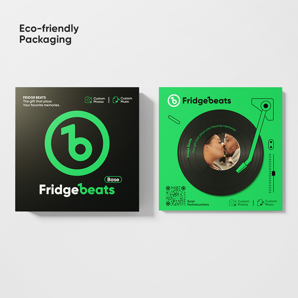 Custom Music & Photo Fridge Magnet Can Customize 1-6 Vinyl and Songs - MyPhotoSocksAu