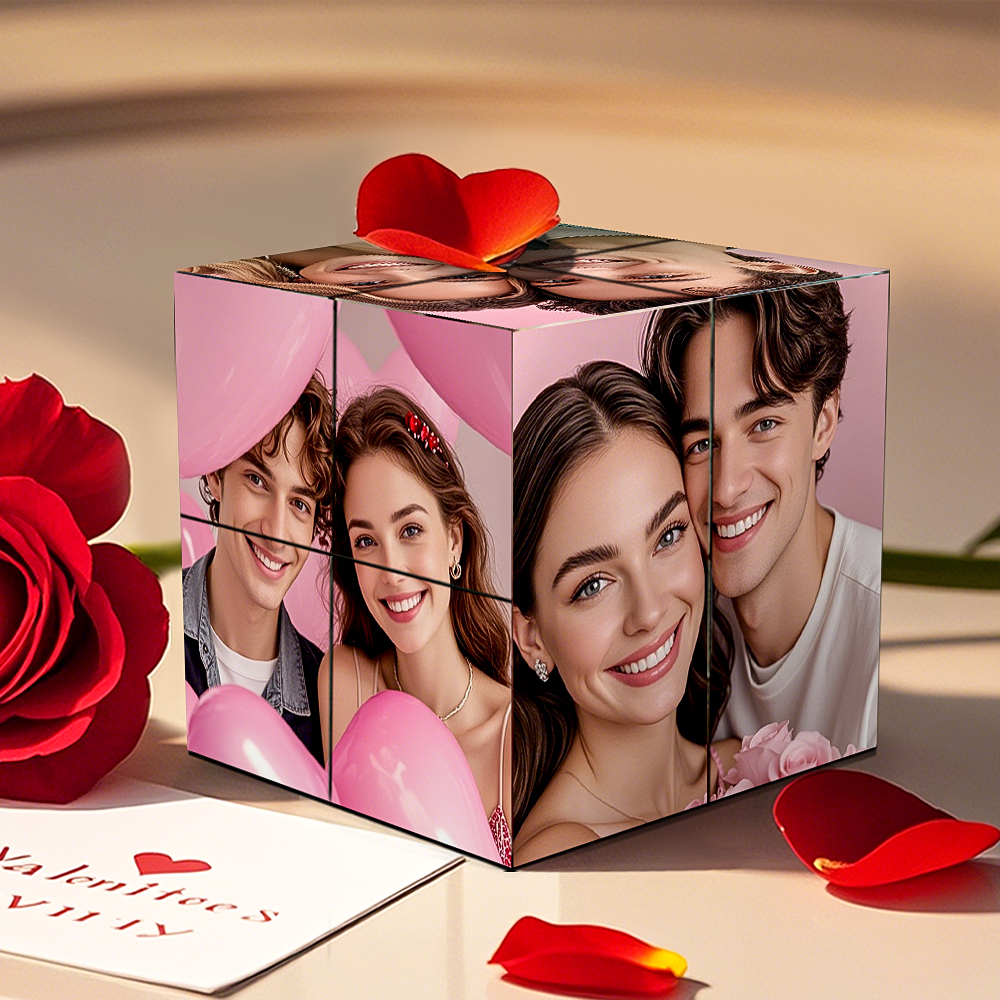 Custom Photo Rubic's Cube Infinity Photo Cube Folding Couple Photo Cube Gifts For Christmas Gifts - MyPhotoSocksAu