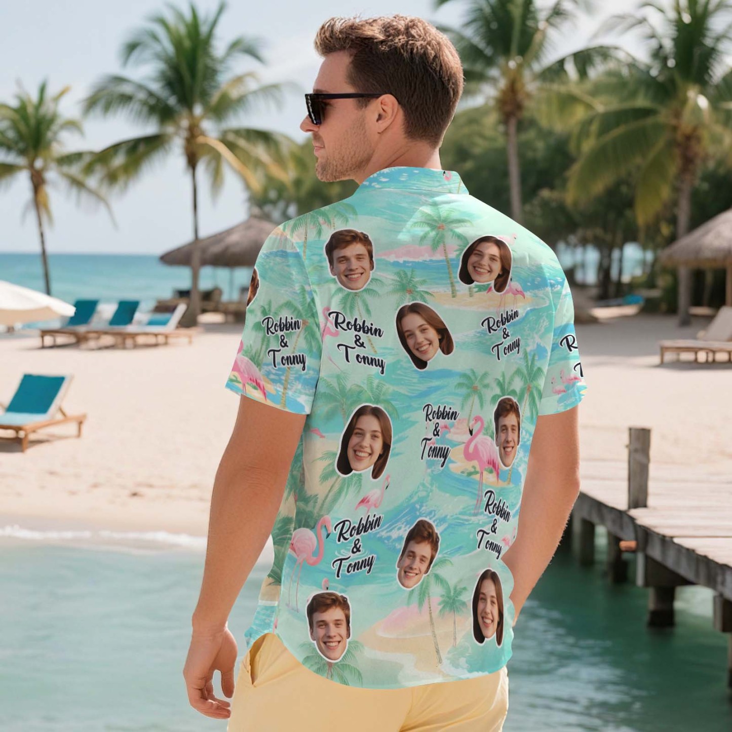 Custom Hawaiian Shirts Two Face Shirt Aloha Lush Tropical Foliage Men Hawaiian Shirt Gift for Summer Vibe Holiday - MyPhotoSocksAu