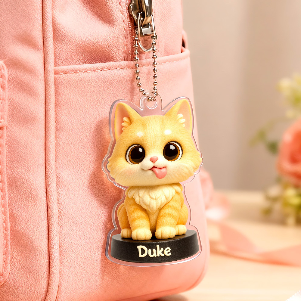 Custom Acrylic Car Hanger - Funny Gifts for Cute Pet Moment - Custom Gift for Pet Lovers - MyPhotoSocksAu