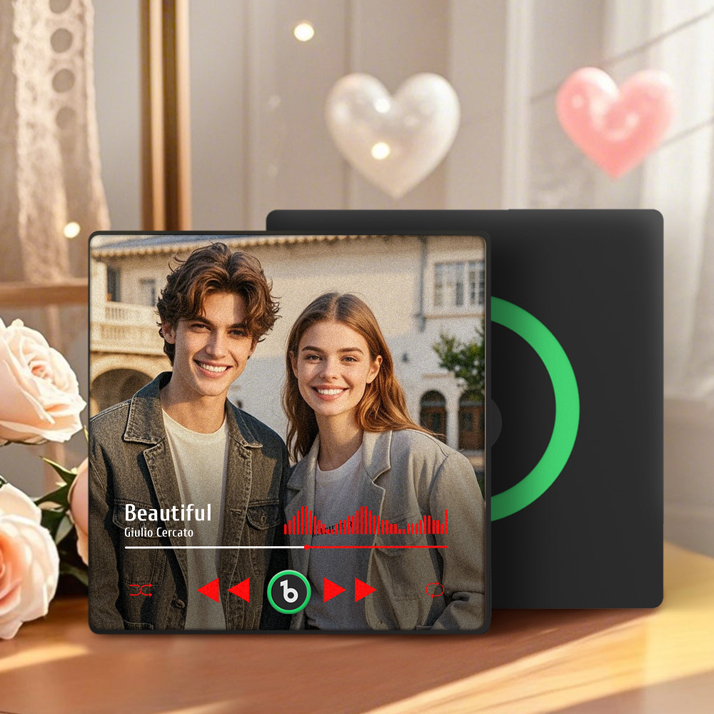 Personalized Couple Photo Album Fridge Magnet Music Can Be Played Without Cell Phone Music Fridge Magnet Pro - MyPhotoSocksAu