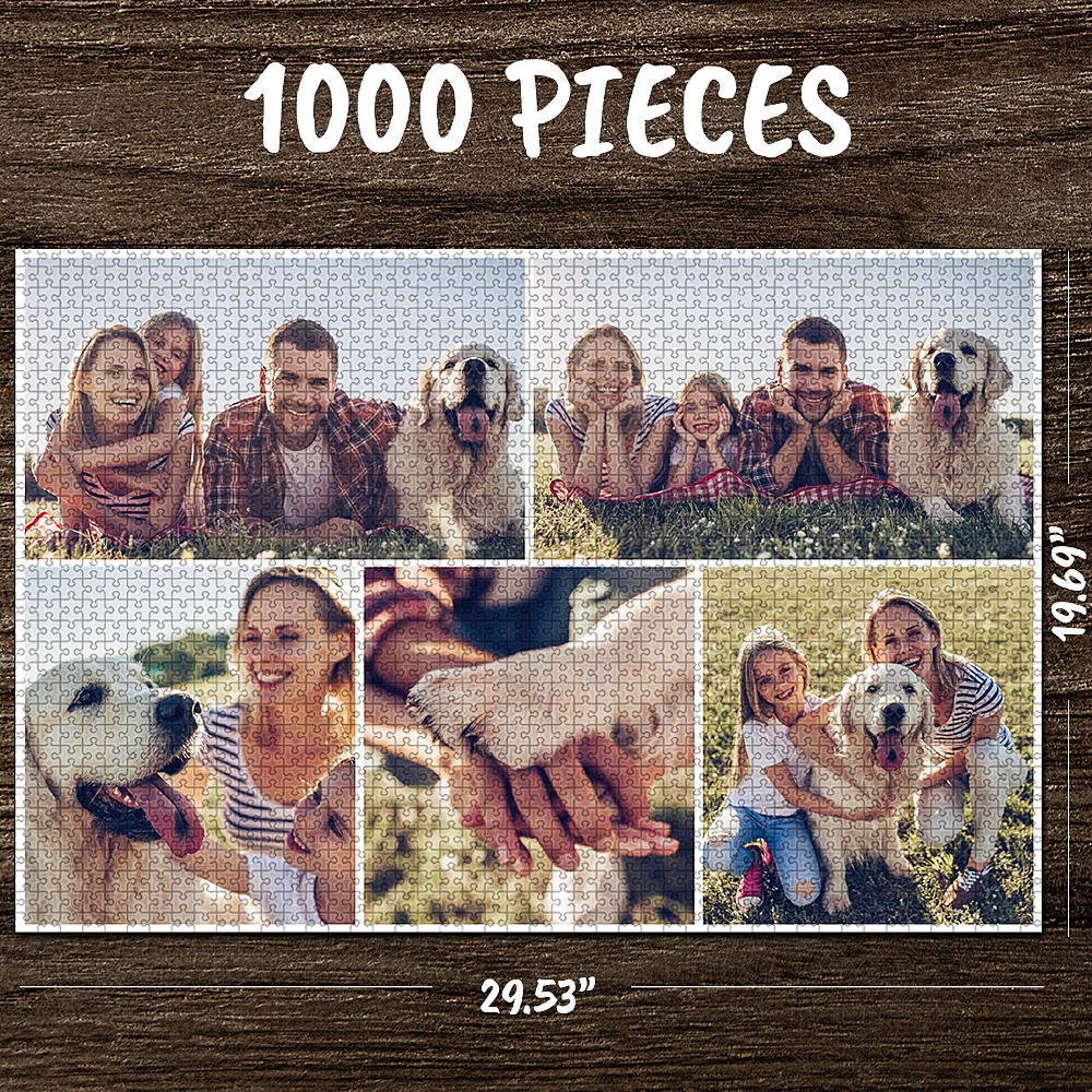 Custom photo jigsaw collage family puzzle love puzzle-35-1000 pieces