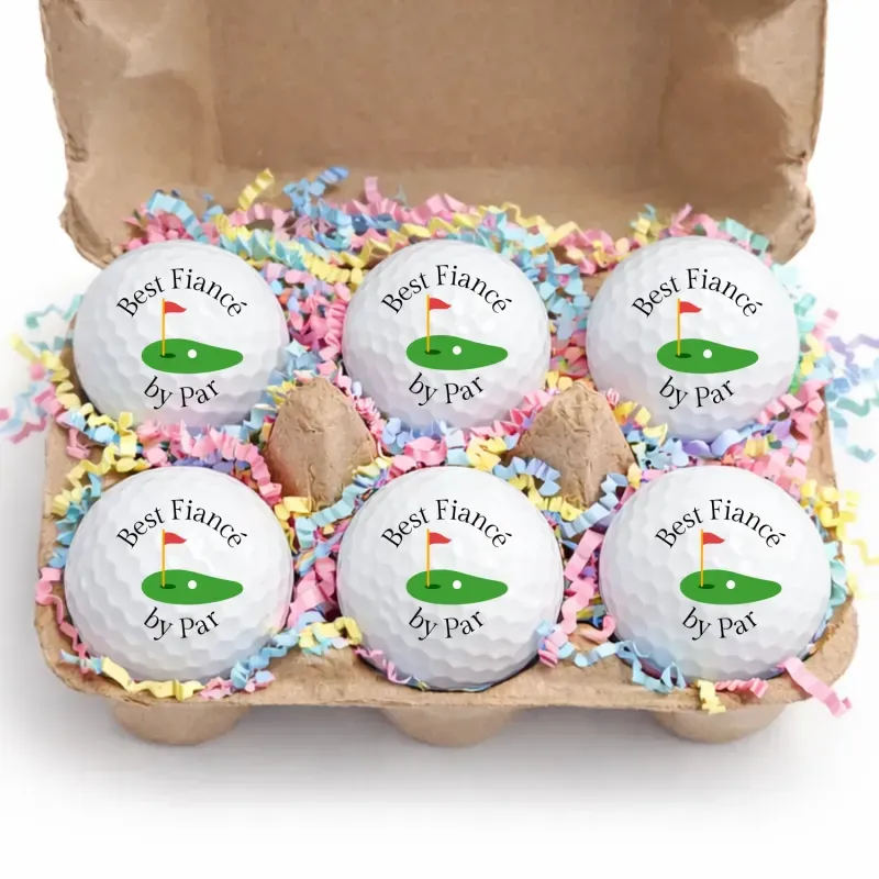 Easter Golf Ball Gift Set-6 Pack Golf Balls in Egg Carton | Funny Easter Golf Gift I Golfer Easter Basket Stuffer | Unique Golf Gift for Men Women - MyPhotoSocksAu
