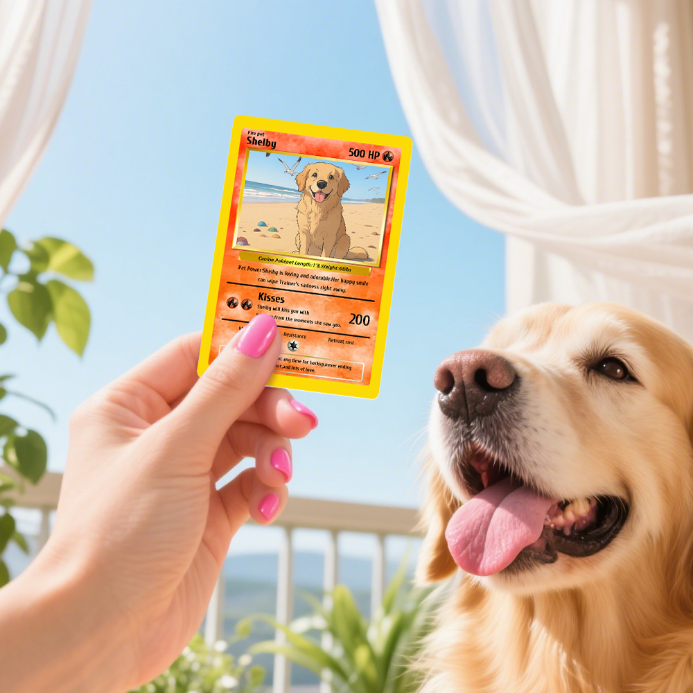 Custom Anime Pet Card Personalized Love Gift for Anniversary, Valentine's Day or Birthday - MyPhotoSocksAu