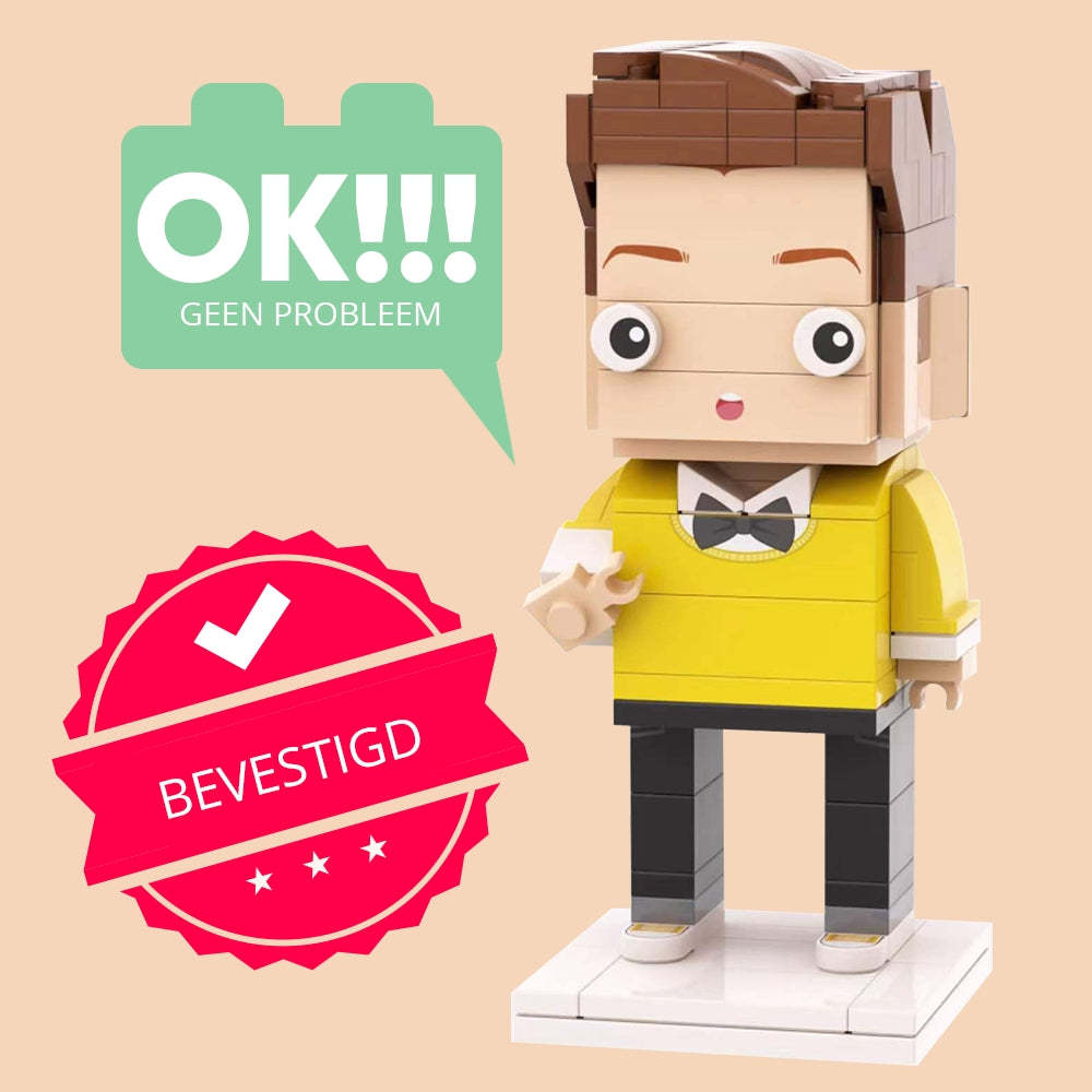 Brick Figures Renderings Confirmation Service - MyPhotoSocksAu