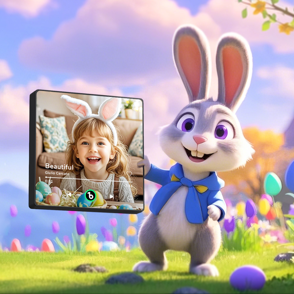 Personalized Music Fridge Magnet Easter Colorful Frame Album Fridge Magnet Music Wall Photo Sticker Music Movement That Can Be Played Gift - MyPhotoSocksAu