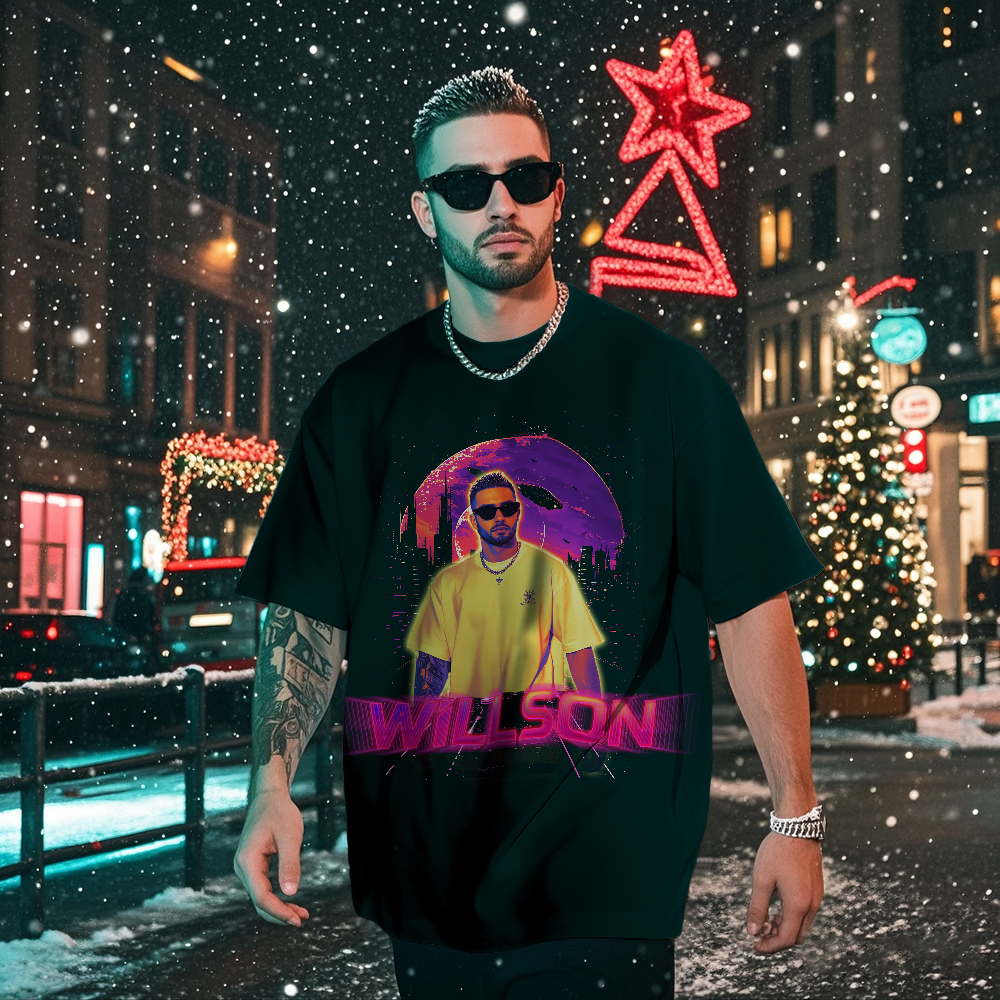 Personalized Retro Fashion Tee Custom Photo Christmas Gift with Vintage Style - MyPhotoSocksAu