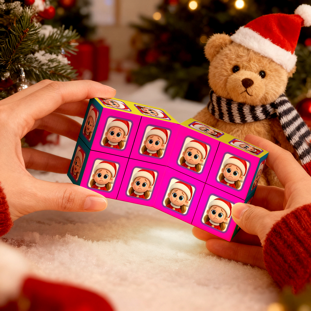 Custom Photo Rubic's Cube Infinity Photo Cube Folding Couple Photo Cube Gifts For Christmas Gifts