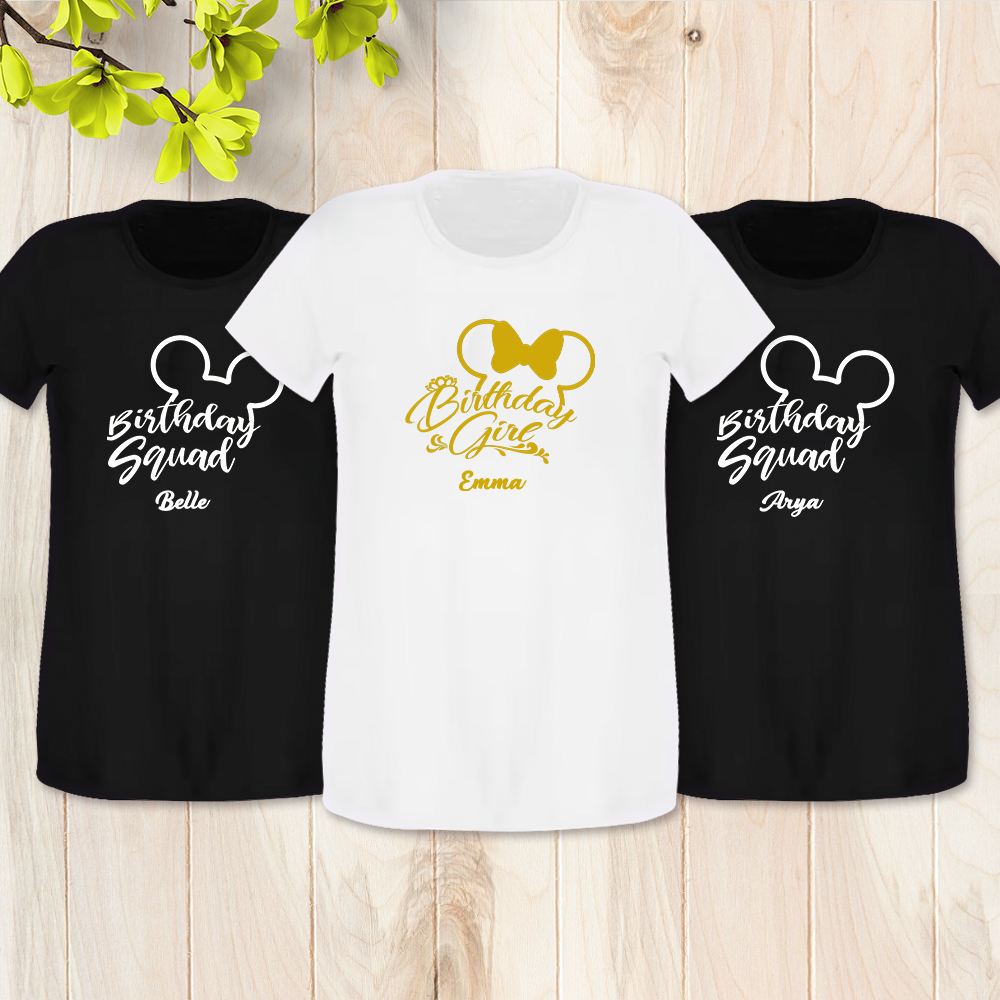 Custom Birthday Squad Shirt, Custom Mickey Birthday Squad Shirt, Best Squad Birthday Shirt Ideas