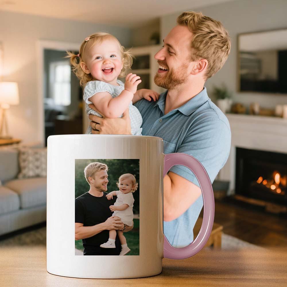 Custom Father’s Day Mug with Photo Custom Coffee Cup for Dad Best Dad Gift - MyPhotoSocksAu