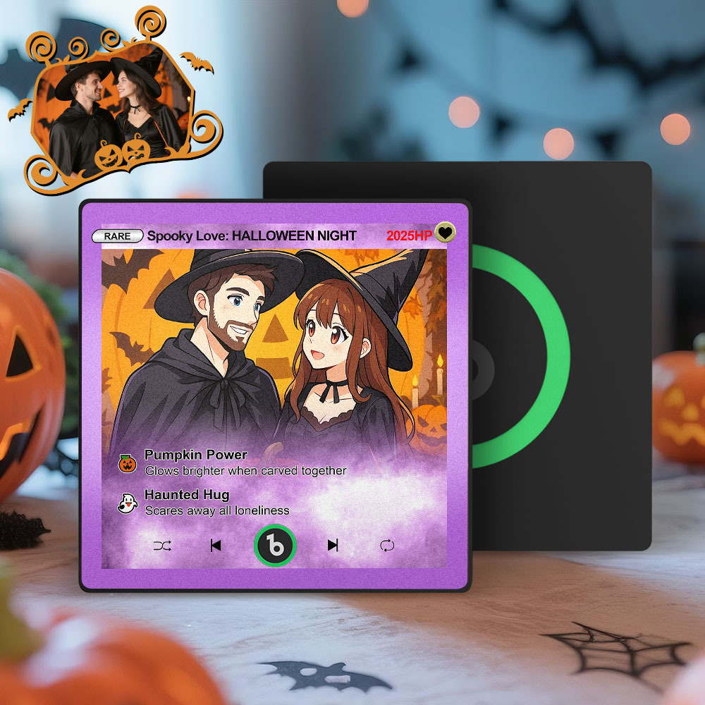 Halloween Gifts Custom Photo Fridge Magnet Music Can Be Played Without Cell Music Fridge Magnet - MyPhotoSocksAu