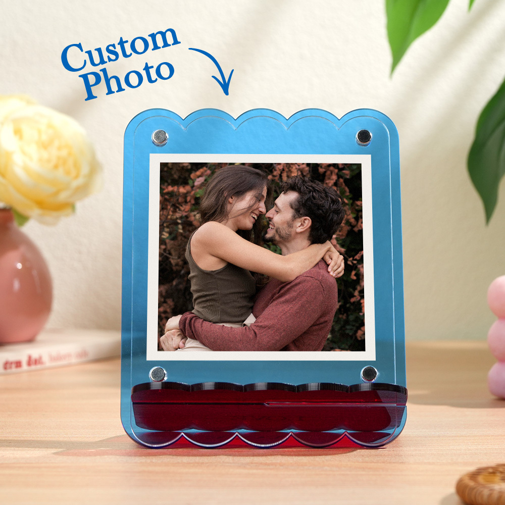 Custom Photos Acrylic Photo Frame Free-Standing Personalize Frames Immortalize Picture - MyPhotoSocksAu