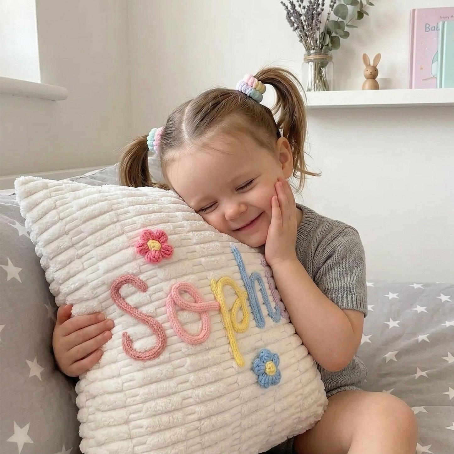Personalized Kids Name Pillow Nursery Decor - MyPhotoSocksAu