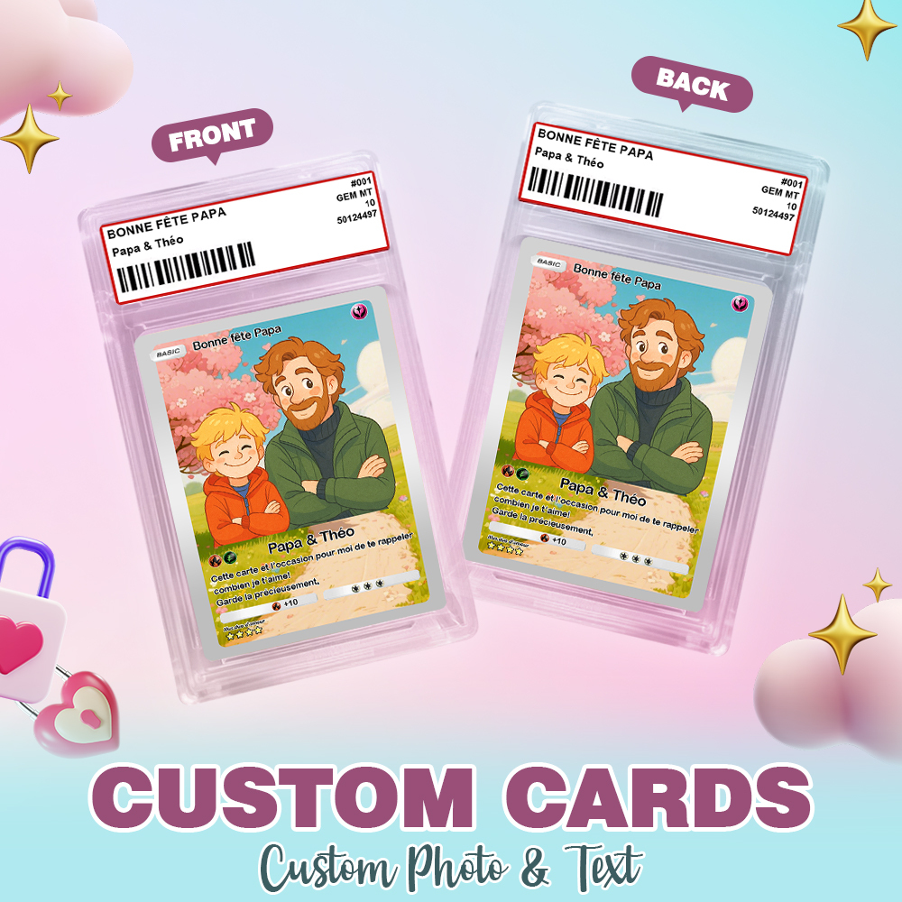 Custom Anime Card Personalized Love Gift for Anniversary, Valentine's Day or Birthday - MyPhotoSocksAu