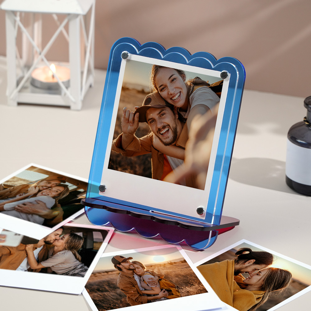 Custom Photos Acrylic Photo Frame Free-Standing Personalize Frames Immortalize Picture - MyPhotoSocksAu