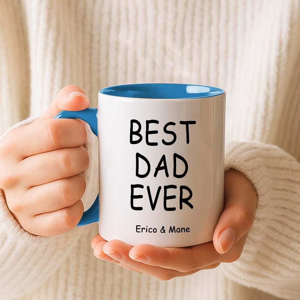 Personalized Father’s Day Mug with Photo Custom Coffee Cup for Dad Best Dad Gift - MyPhotoSocksAu
