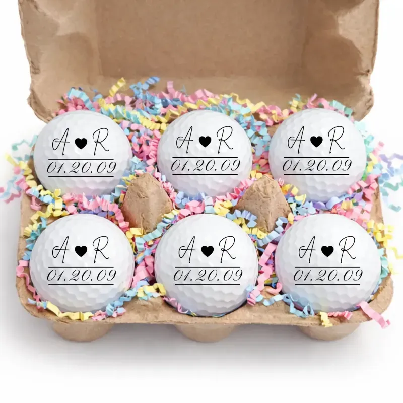Easter Golf Ball Gift Set-6 Pack Golf Balls in Egg Carton | Funny Easter Golf Gift I Golfer Easter Basket Stuffer | Unique Golf Gift for Men Women - MyPhotoSocksAu