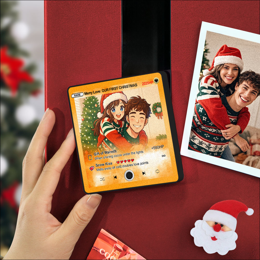 Halloween Gifts Custom Photo Fridge Magnet Music Can Be Played Without Cell Music Fridge Magnet - MyPhotoSocksAu