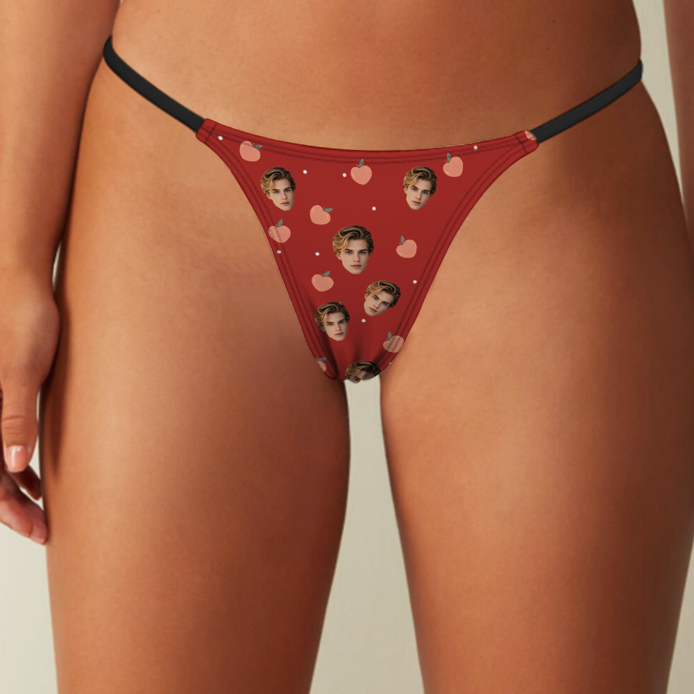 Personalized Thongs Face Name Photo Panties Funny Underwear Briefs Custom Photo Panties Funny Underwear Briefs Personalized ROSES ARE RED VIOLETS ARE BLUE ALL THIS ASS IS JUST FOR You Christmas Panties Gift For Her - MyPhotoSocksAu