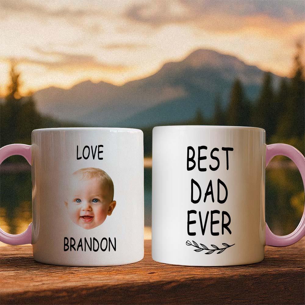 Personalized Father’s Day Mug with Photo Custom Coffee Cup for Dad Best Dad Gift - MyPhotoSocksAu