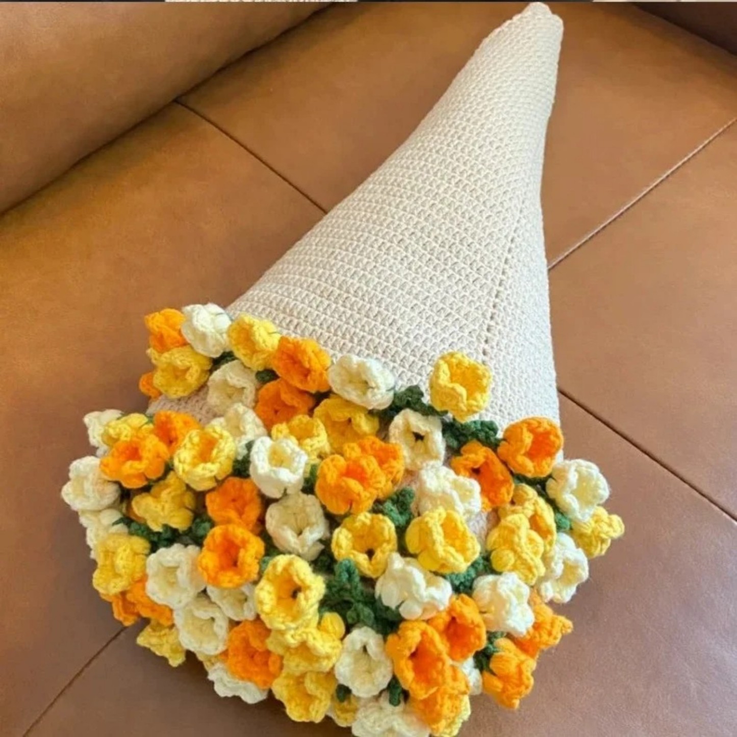 Hand-Knitted Rose Blanket DIY Kit & Ready-Made Gift for Mother's Day Valentine's Day - MyPhotoSocksAu
