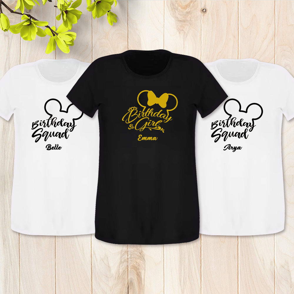 Custom Birthday Squad Shirt, Custom Mickey Birthday Squad Shirt, Best Squad Birthday Shirt Ideas