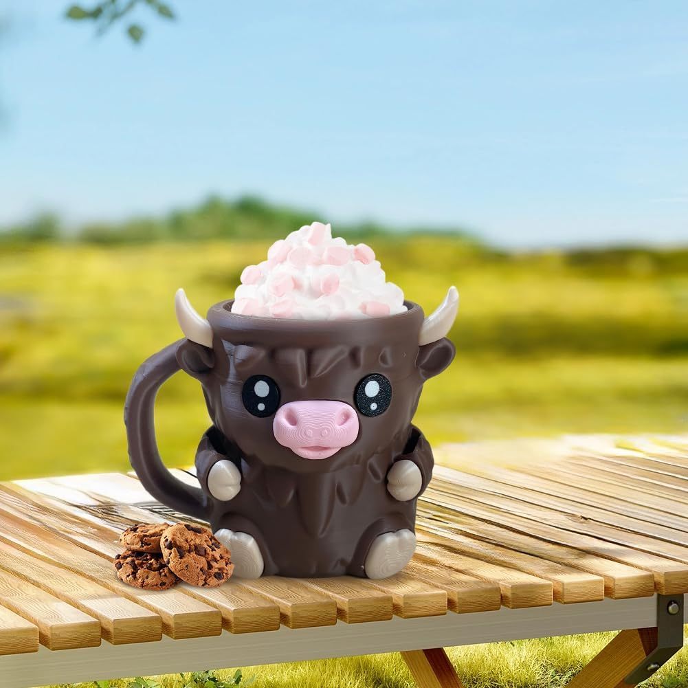 Christmas Gifts Cute Cow Style Ice Cream Pint Holder with Handle and Spoon – Reusable Antifreeze Cooler Sleeve for Ice Cream, Drinks, and Desserts Funny Cow Gifts for Ice Cream Lovers - MyPhotoSocksAu