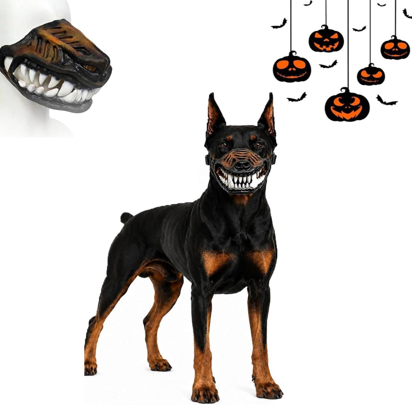 Monster Dog Muzzle, Dog Training Muzzle, Prevents Barking,Chews,for Small,Medium and Large Dogs,for Halloween,Party Costume Or Treat with Adjustable Straps - MyPhotoSocksAu