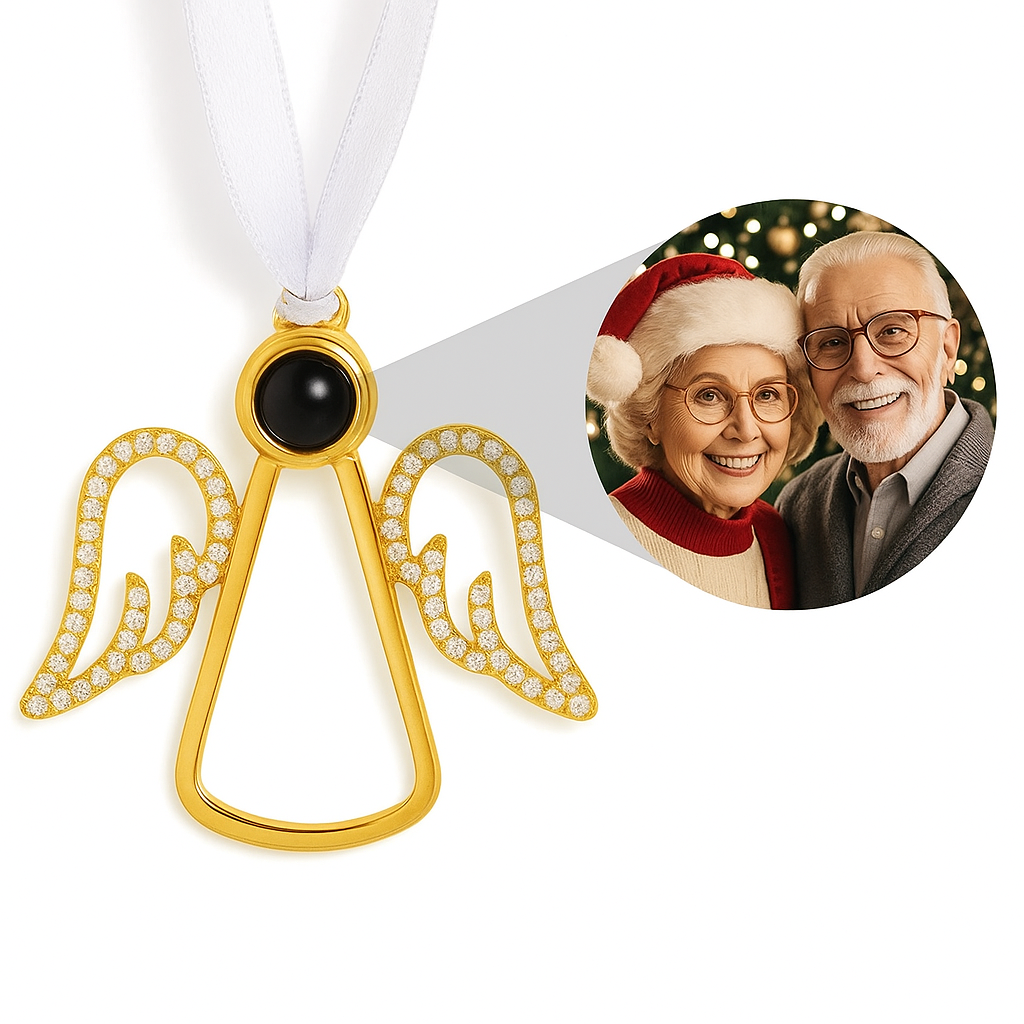 Personalized Pink Snowflake Photo Ornament Custom Projection Ornaments Christmas Gifts - MyPhotoSocksAu