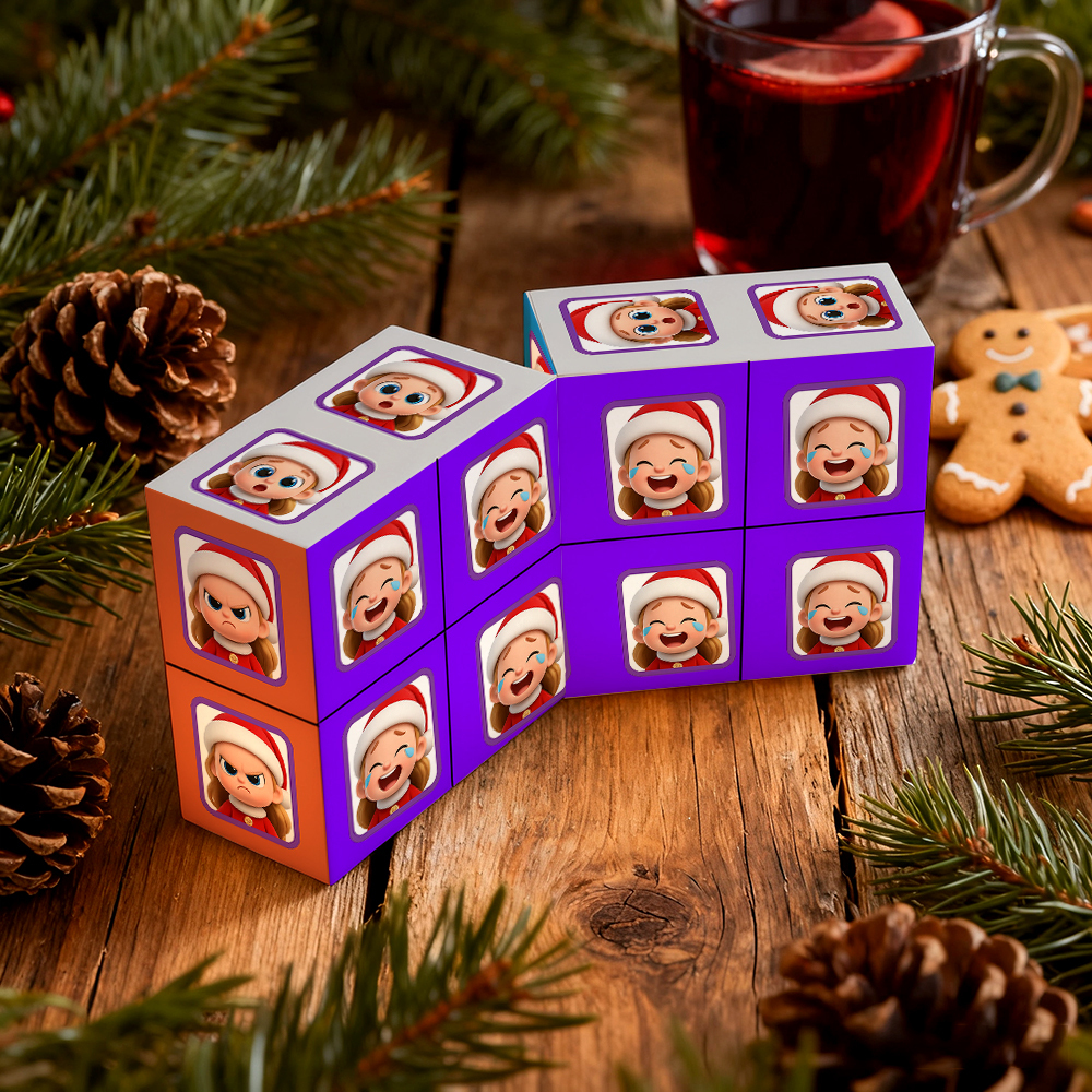 Custom Photo Rubic's Cube Infinity Photo Cube Folding Couple Photo Cube Gifts For Christmas Gifts - MyPhotoSocksAu