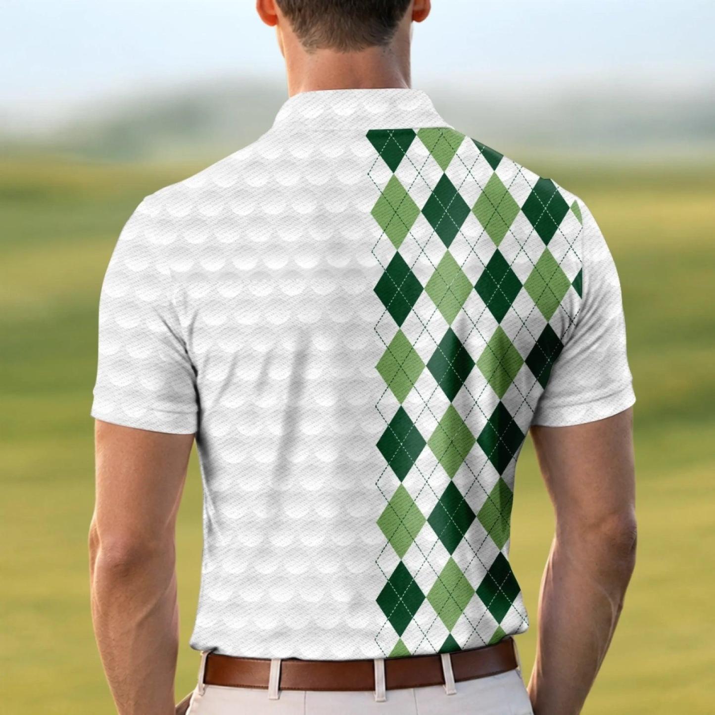 Custom All Over Print Polo Shirt - Personalized Father's Day Birthday Golf Gifts For Dad, Grandpa - Another Day Another Round - MyPhotoSocksAu