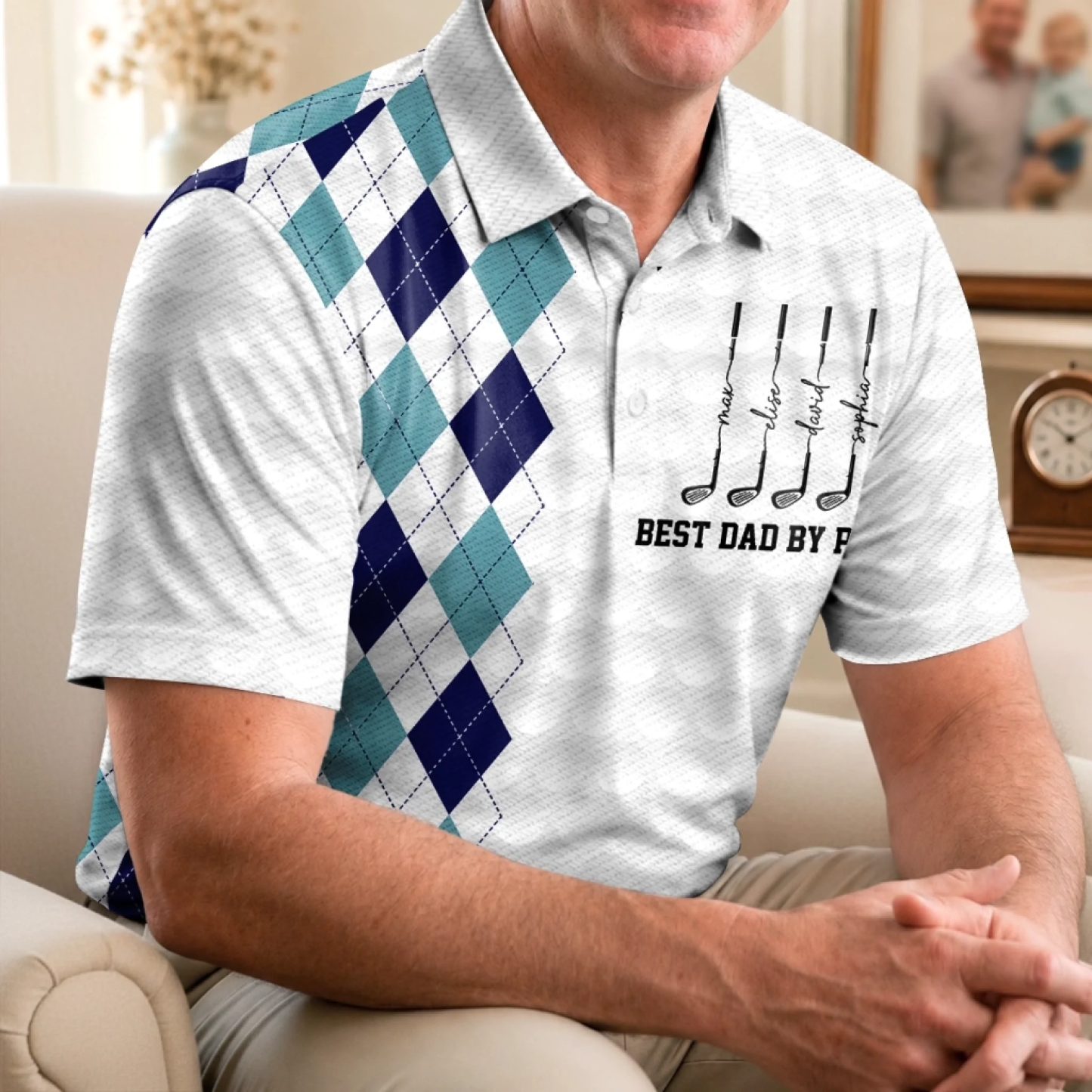 Custom All Over Print Polo Shirt - Personalized Father's Day Birthday Golf Gifts For Dad, Grandpa - Another Day Another Round - MyPhotoSocksAu
