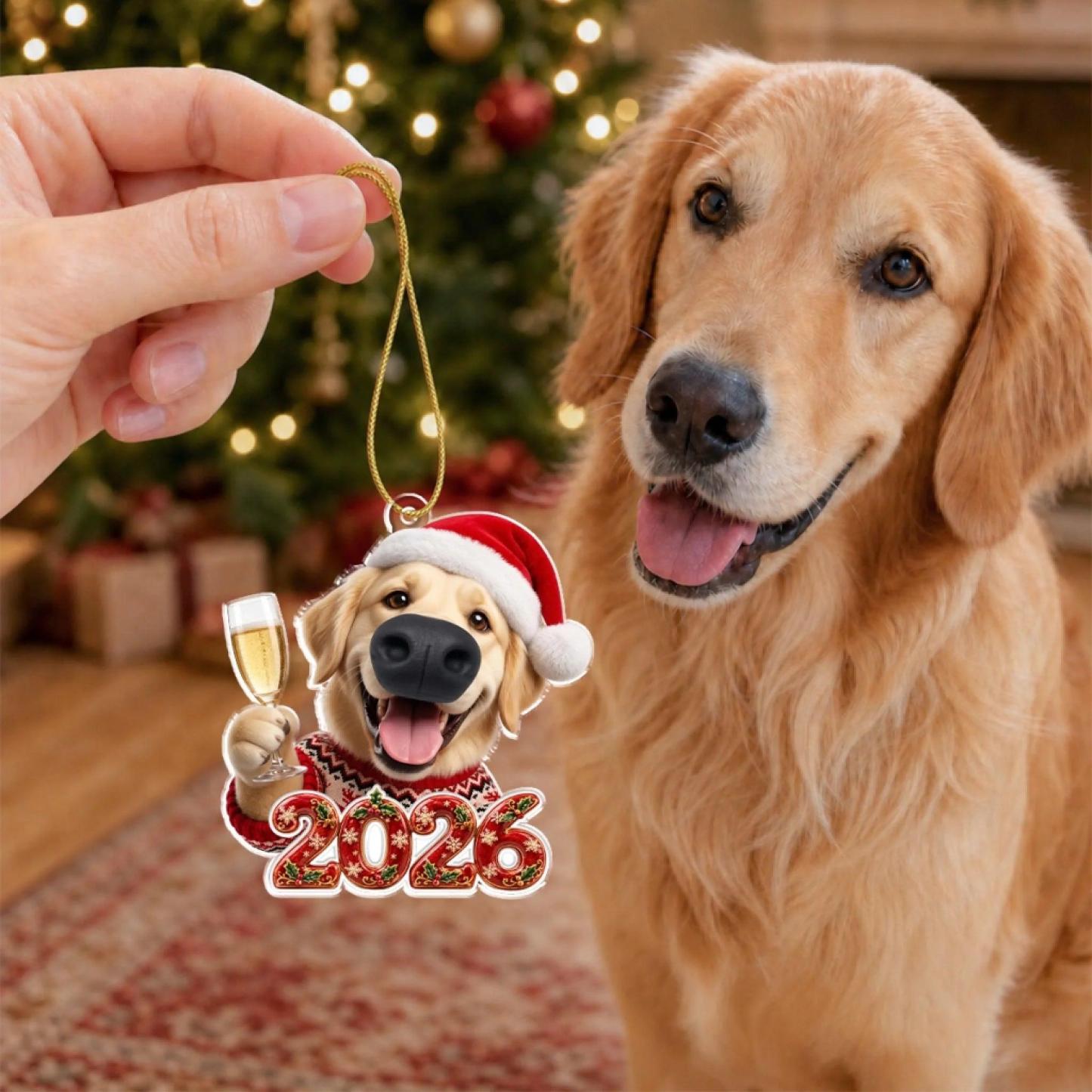 Custom Christmas Decor Home Birthday Gifts For Dog Lovers • Cheers And Boops - Personalized Nose Squishy Ornament - MyPhotoSocksAu