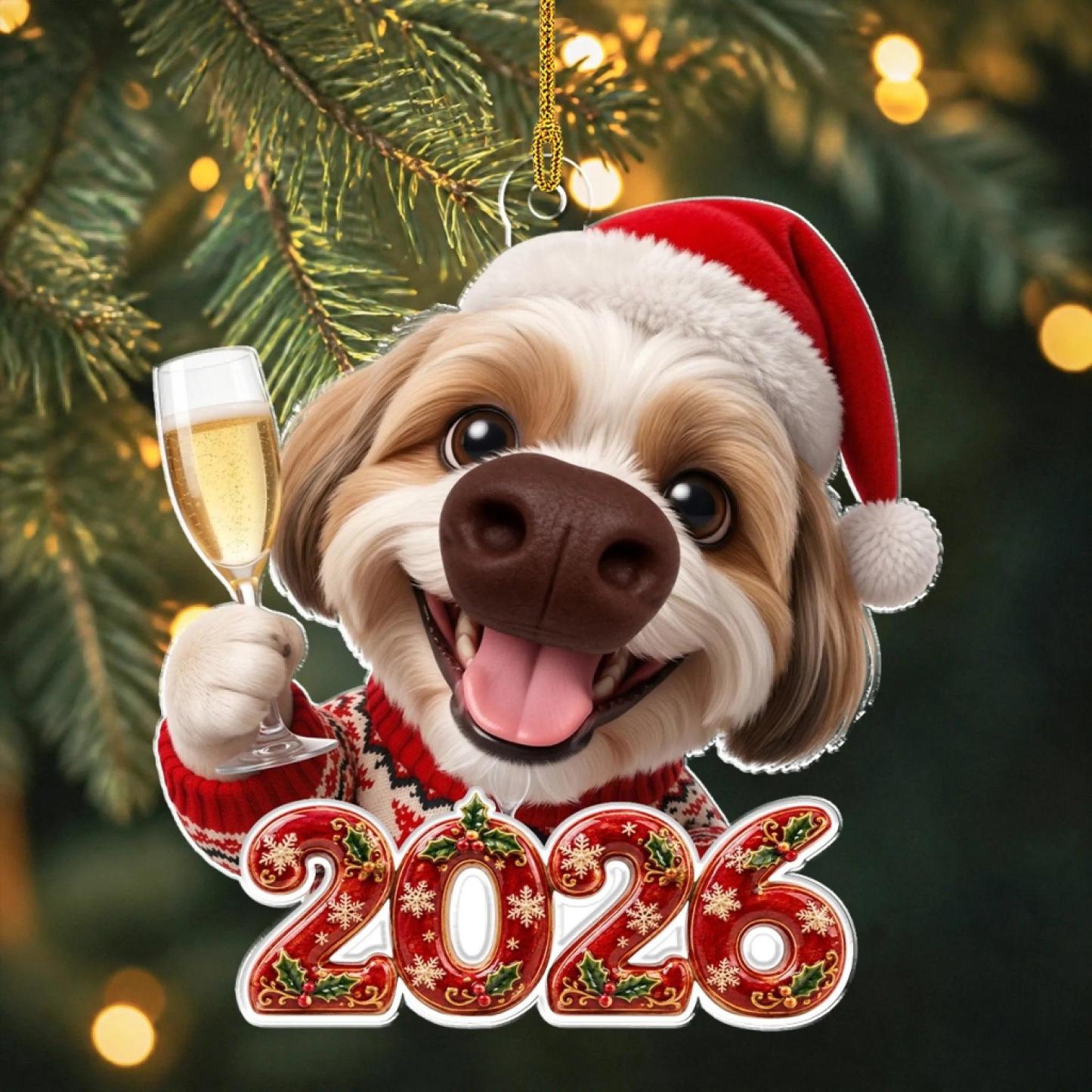 Custom Christmas Decor Home Birthday Gifts For Dog Lovers • Cheers And Boops - Personalized Nose Squishy Ornament - MyPhotoSocksAu