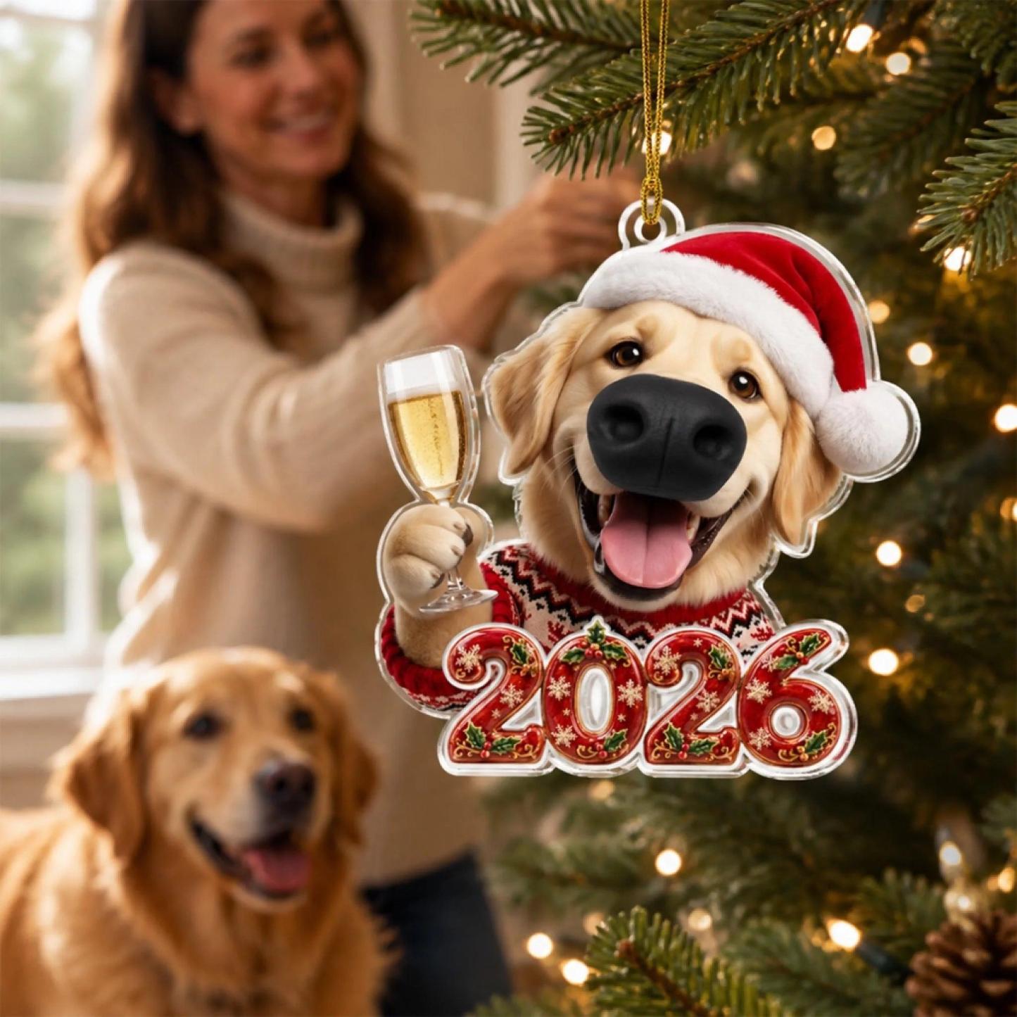 Custom Christmas Decor Home Birthday Gifts For Dog Lovers • Cheers And Boops - Personalized Nose Squishy Ornament - MyPhotoSocksAu