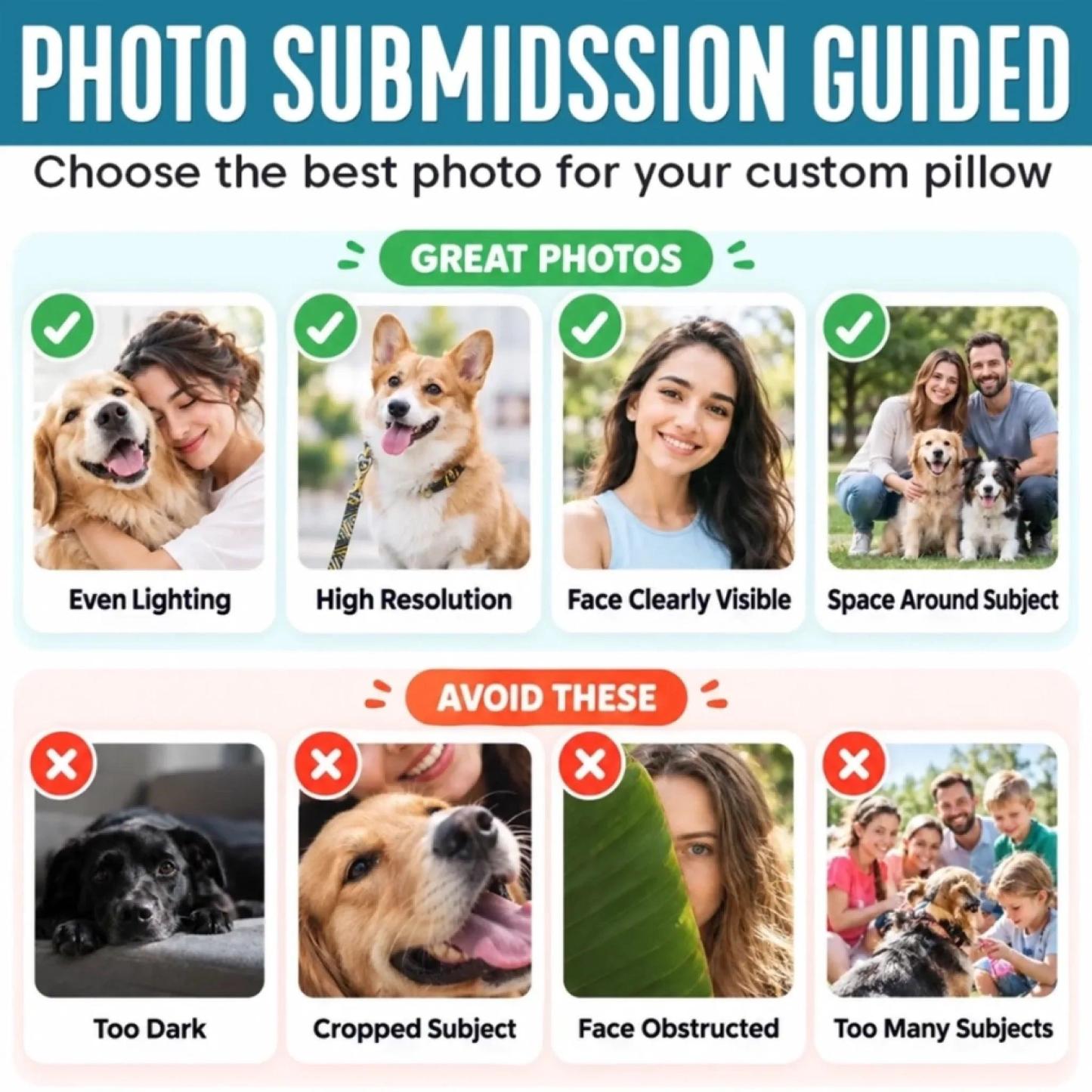 Custom Photo Crochet-Style Kids Gifts - Personalized Shaped Pillow - MyPhotoSocksAu