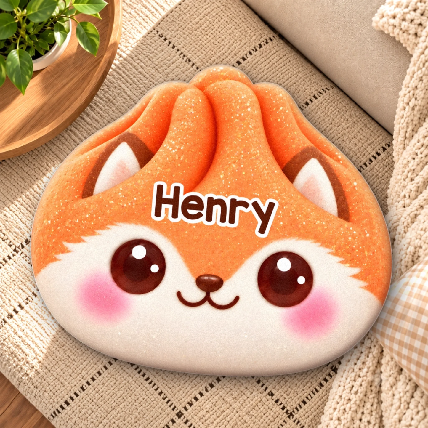 Custom Name Kawaii Animal Gifts for Kids - Personalized Shaped Pillow - MyPhotoSocksAu