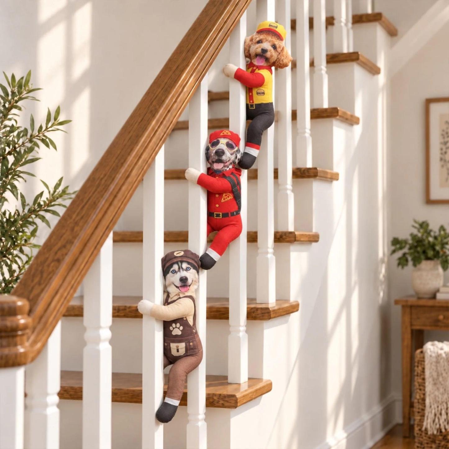 Custom Funny Pet Photo Christmas Plush Doll Gifts For Pet Lovers • My Merry Pup - Personalized Poseable Plush Doll - MyPhotoSocksAu