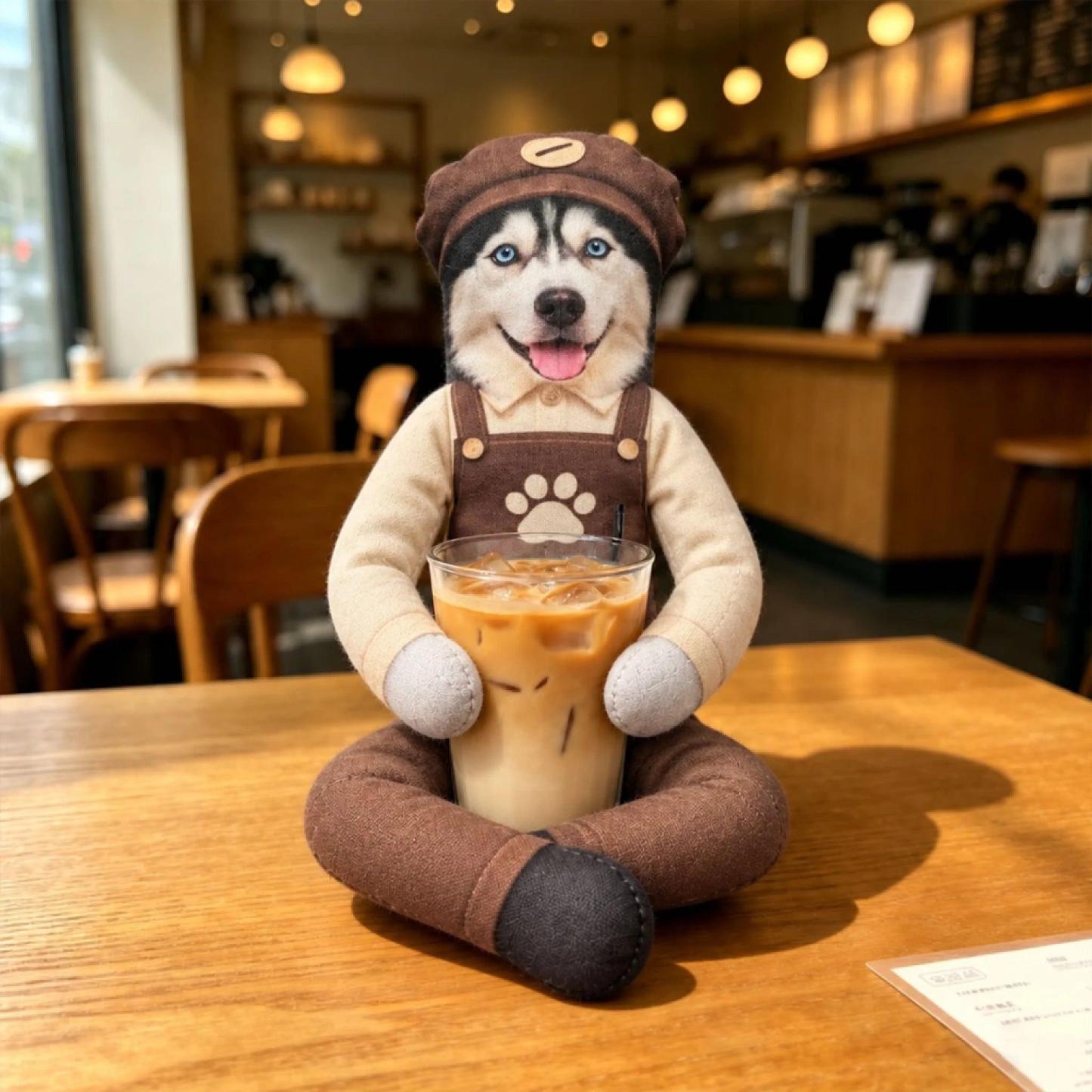 Custom Funny Pet Photo Christmas Plush Doll Gifts For Pet Lovers • My Merry Pup - Personalized Poseable Plush Doll - MyPhotoSocksAu