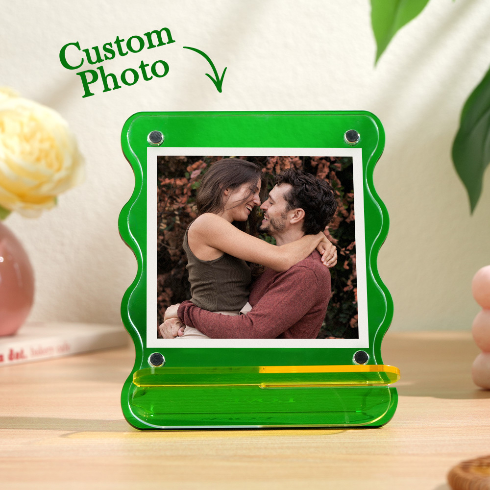 Custom Your Photos Acrylic Photo Frame Free-Standing Personalize Frames Immortalize Picture - MyPhotoSocksAu