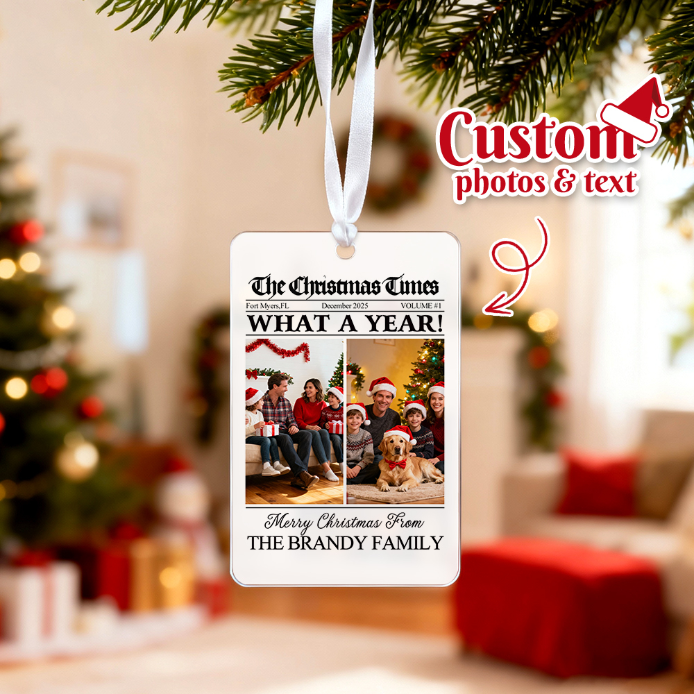 Photo Car Ornament Christmas Gifts Car Ornament Personalized Gifts for Him Custom Couple Ornament - MyPhotoSocksAu